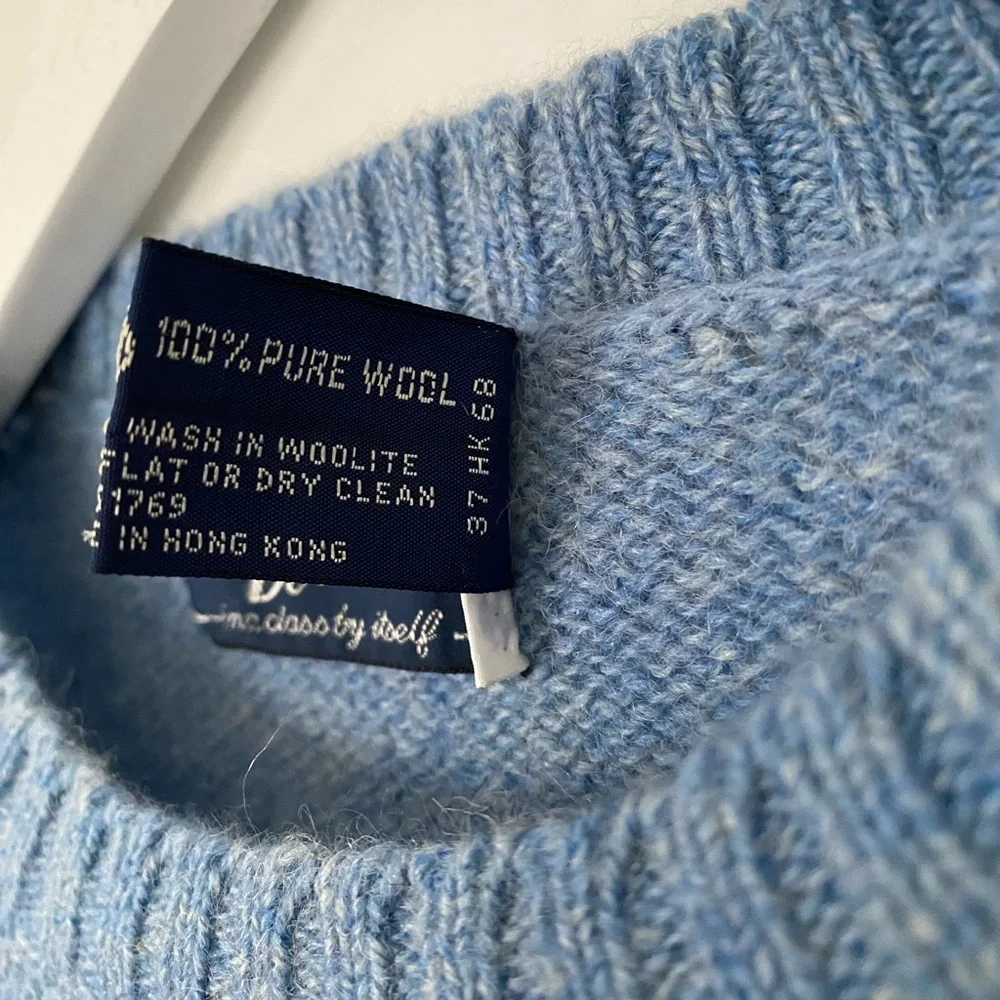 SOLD Vintage Woodstock by Bernard 100% Virgin Shetland Wool Sweater - Picture 6 of 6